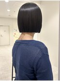 切りっぱなしボブにしたい方は髪質改善ストレートしましょう！