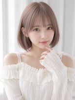 ユーフォリア エヌ 池袋サンシャイン通り店(Euphoria +n)&nbsp;１０代２０代人気ミルクティーベージュハイトーンボブ