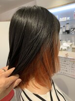 アズールサン 草加西口店(azule-sun)&nbsp;インナーカラー,オレンジ,デザインカラー,ブリーチ【草加】