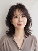 白髪ぼかし脱白髪染め大人レイヤー40代50代60代