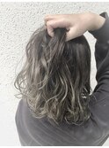ハイライトグラデ×モノトーングレー