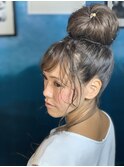 大人のお団子ヘアー