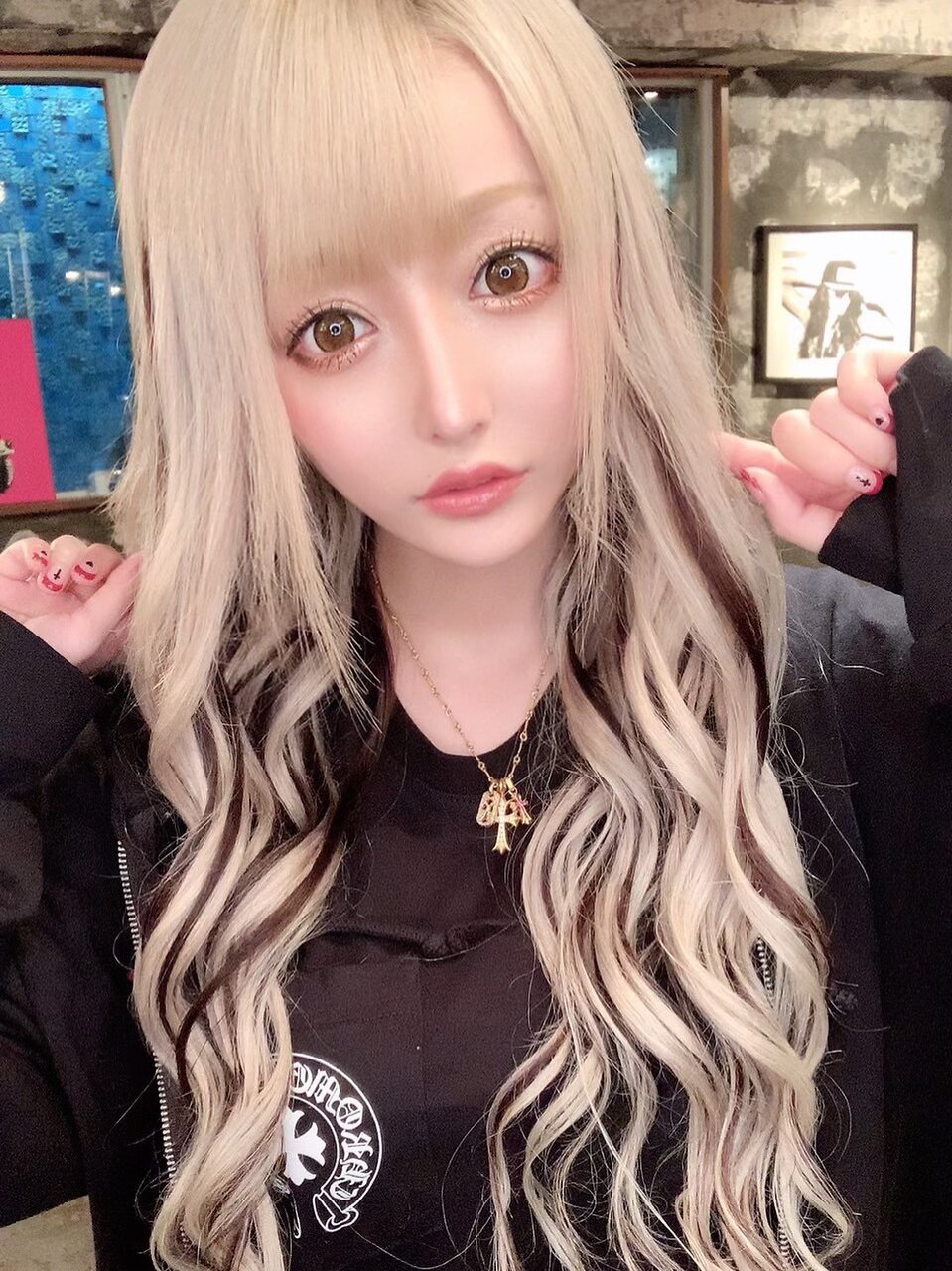 シルバー×ブラック#シールエクステ#ホワイトアッシュ#仙台：L086635298