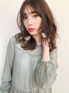 ソワリー 栄(THOiRY) THOiRY【女性らしい柔らかヘア】似合わせ小顔艶髪ゆる巻きロング