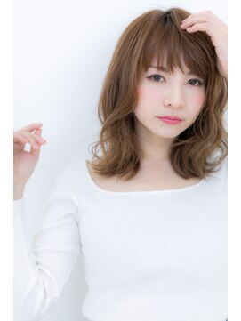 カバーヘア ブリス 戸田公園西口店(COVER HAIR bliss) ピンクベージュ無造作ウェーブくびれヘアY戸田公園20代30代40代