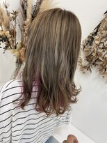 ドロップ&nbsp;ハイトーンベージュ×ピンク