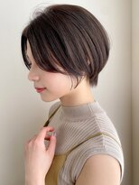 トゥーナ 表参道(tona) ハンサムショート・小顔カット・ペールベージュ・大人かわいい