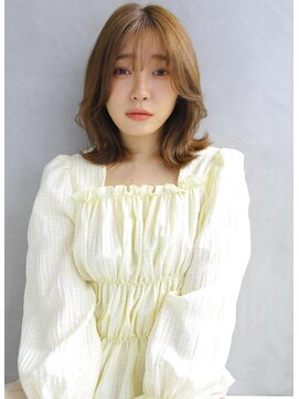 ソヨン 山形桜田店(SOYON) 薄めバング×キュートくびれロブ