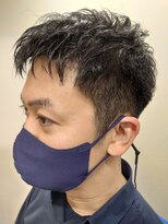 スマイル(Smile)&nbsp;フォワード束感フェードカットショート ビジネスマン 学生、黒髪