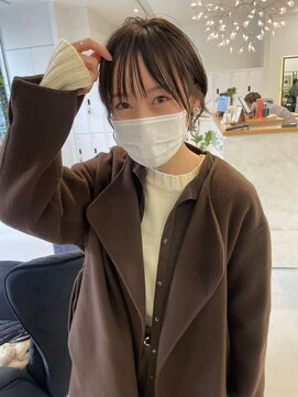 ロット 横浜店(lot) イヤリングカラー×小顔似合わせカット×ショート[横浜駅]