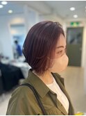 【前下がりボブ×透明感カラー】大人かわいい☆お洒落ママヘア