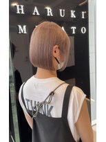 ハルキミナトジャパン センダイ(HARUKI MINATO japan SENDAI)&nbsp;sheer beige bob