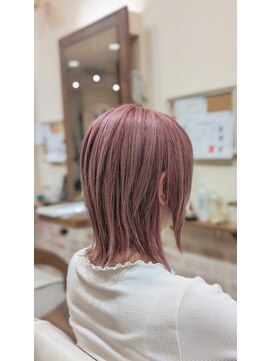 アンク リーフ(ankh leaf) 髪質改善カラーピンクグレージュ