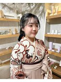 卒業式ヘアセット×袴着付け♪yu
