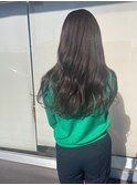 うる艶ロングウェーブ×髪質改善ケアカラー/ゆるふわパーマ