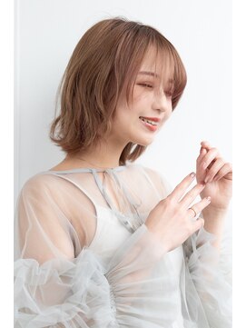 ヘアーメイクパウダー 天王寺寺田町店(Hair make powder) 大人可愛い20代30代40代小顔ウルフレイヤーボブ