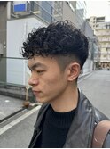 メンズ × パーマ