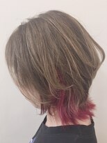 ビューティステージ イオンモール伊丹店(BEAUTY STAGE) ミディアムウルフ　インナカラー