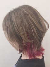 ビューティステージ イオンモール伊丹店(BEAUTY STAGE) ミディアムウルフ　インナカラー