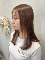 ハイバレーヘアーメゾン(HIGH VALLEY HAIRMAISON) ミディアムボミディアムぱっつん顔周りカット岡山南中央町
