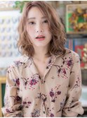 外国人風カラーふんわりカールこなれヘアc5川口20代30代40代