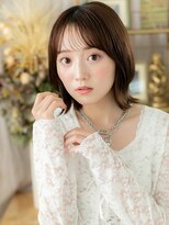 カバーヘア ブリス 戸田公園西口店(COVER HAIR bliss)&nbsp;透けバング艶髪アースカラーくびレイヤーa戸田公園20代30代40代