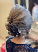 ヘアセット/アレンジスタイル/結婚式お呼ばれヘアスタイル/着物