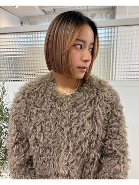 ローウェ 渋谷(Louwe) ぷつっとボブ【韓国ボブ】