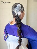 タグマル&nbsp;卒業式袴着付けヘアセット☆サイドの玉ねぎヘア