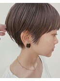 20代30代大人可愛い小顔ボブ前下がりショート春カラー夏カラー