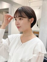 フォト 新宿三丁目(foto)&nbsp;ブリーチなしチェリーブラウン髪質改善イルミナカラー前髪/新宿