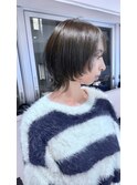 ウルフカット×オリーブグレージュ【梅田】
