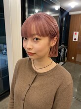 ビュートリアム 鎌倉小町(BEAUTRIUM) 切りっぱなしボブ/くすみピンク/beautrium鎌倉小町　大冨ハナ