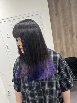 イノセンス 西宮北口店(innocence) 裾カラー/バイオレット/グラデーションカラー/デザインカラー