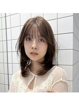 可愛さの中に上品でこなれ感のあるミディアムスタイル[銀座] 