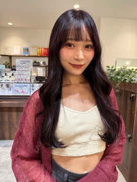 オーバルヘアー(OVAL hair) ロングレイヤー/パープルブラウン/艶髪