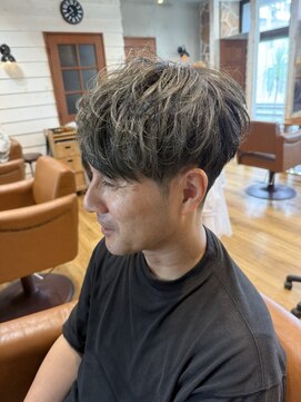 ロゴス 天王台北口店(LOGOS) MEN’S HAIR/ブルーブラック/フェザーパーマ/天王台/取手