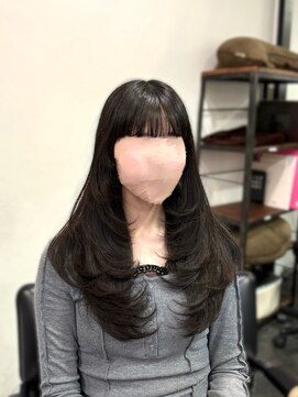 エクファ ヘア リゾート 大津 瀬田店(ex-fa hair resort) 黒髪カタログ/クラゲヘアー/オリーブグレー/大津/瀬田