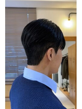 韓国マッシュ/シースルーマッシュ/ダウンパーマ/メンズ韓国ヘア