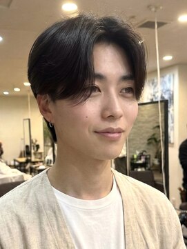 ノラキチジョウジ(NORA KICHIJOJI) カルマパーマワックスなしビジネスアップバングショート刈り上げ