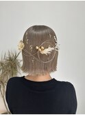 成人式ボブヘアセット