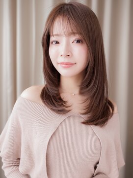 カバーヘア ブリス 大宮西口(COVER HAIR bliss) ミルクグレージュ大人美人ワンホンレイヤーカットZ大宮30代40代