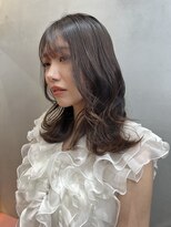 ロンドアベニール 北千住(Lond avenir)&nbsp;ミルクティーベージュ/レイヤーボブ韓国巻き顔周りカット/北千住