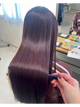 ファムバイアヴァンス(Femme by AVANCE.) ワンホンレイヤーカシスブラウンストレート