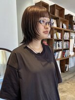 ヘアーアイストゥーレ(HAIR ICI TRE) フェイスレイヤーハッシュカットヘーゼルベージュブリーチなし