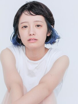 テトヘアー(teto hair) BOB［ブルーデザインカラー・ショートバング］