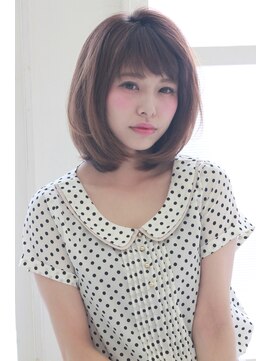 バグズ ヘアデザイン 桔梗が丘店(Baguz HAIR DESIGN) 小顔になれるふんわりボブ☆柔らかストレートスタイル