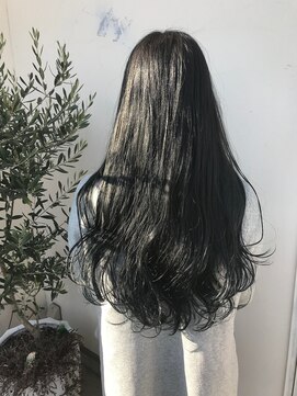 モカ ヘアーデザイン(moca HAIR DESIGN) ダークブルーのロング