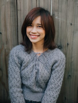 キャシー 行徳店(Cathy) ミディアムレイヤー×フリンジバング【行徳】