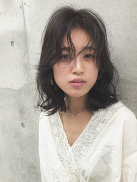 ラルジュ(large) 【large】大人ボブパーマ/グレイアッシュ　by鈴木貴仁